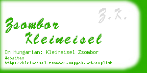 zsombor kleineisel business card